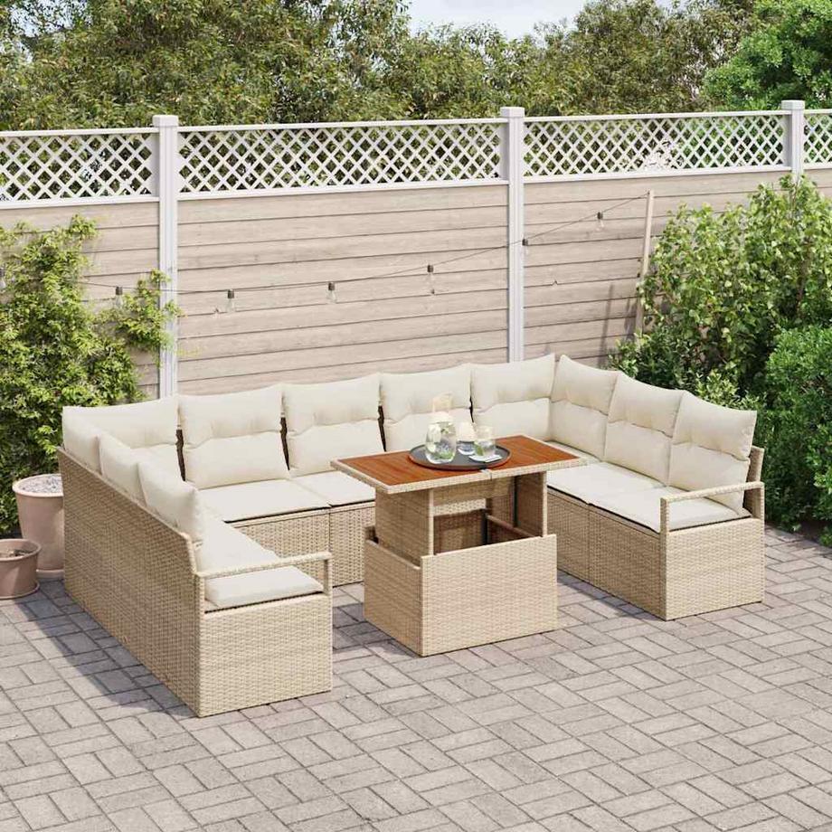 VidaXL Set Divano da Giardino Polyrattan  