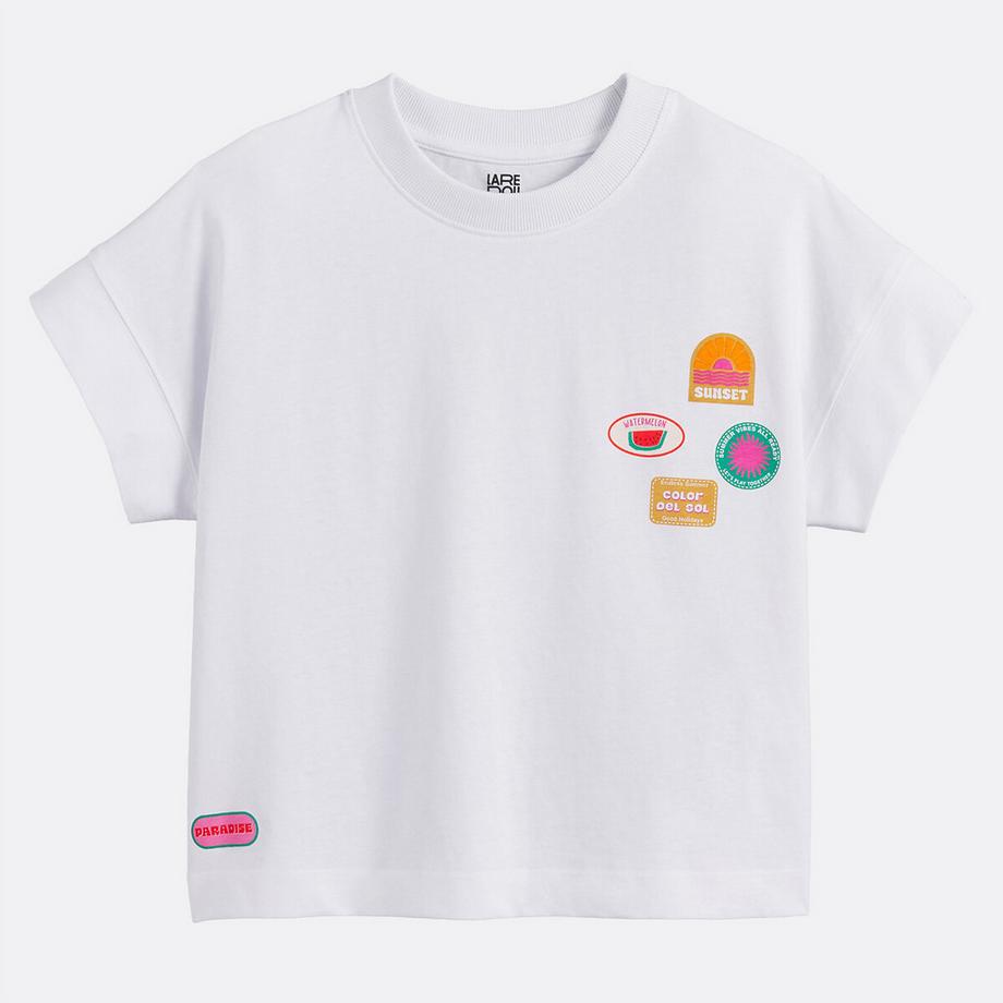 La Redoute Collections  T-shirt imprimé effet patchs 