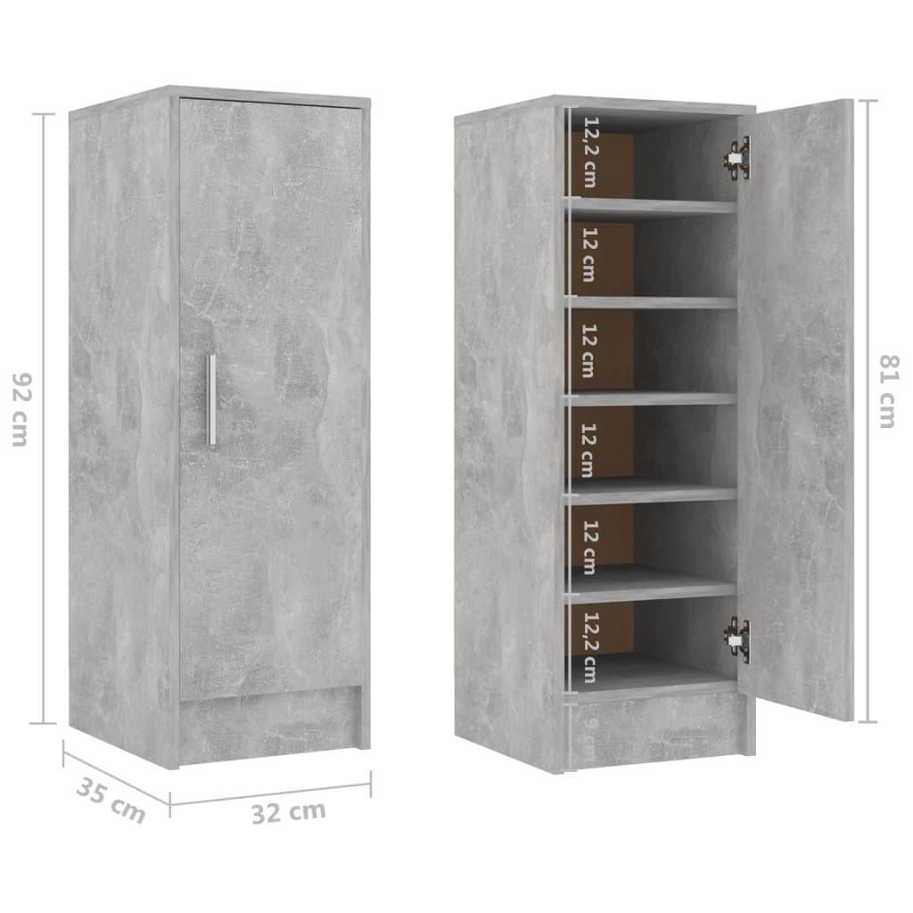 VidaXL Wand-schuhschrank holzwerkstoff  