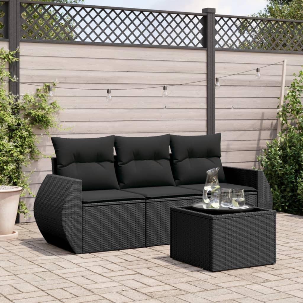 VidaXL Ensemble de canapés de jardin rotin synthétique  