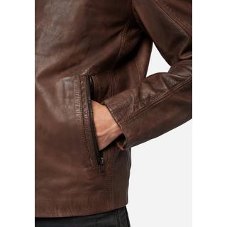 RICANO  Lederjacke Shelby - Klassische Jacke mit Polokragen 