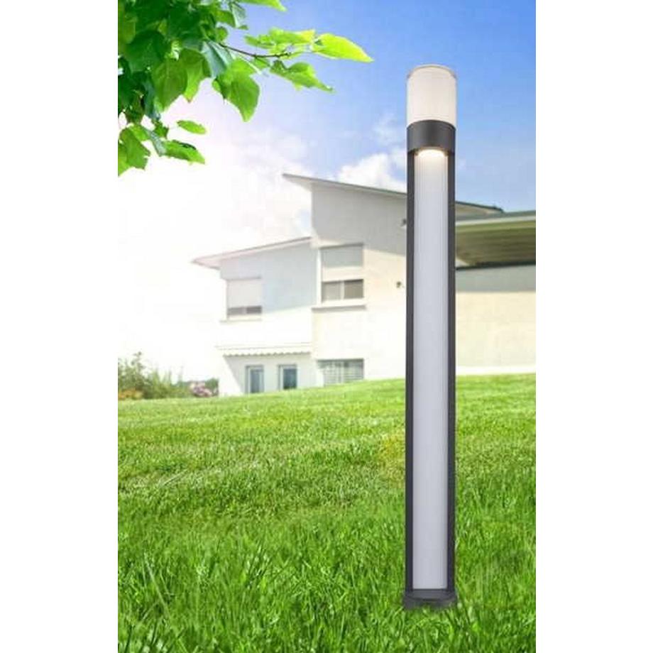 mutoni Lampe d'extérieur Nexa gris opale 11x11x110  