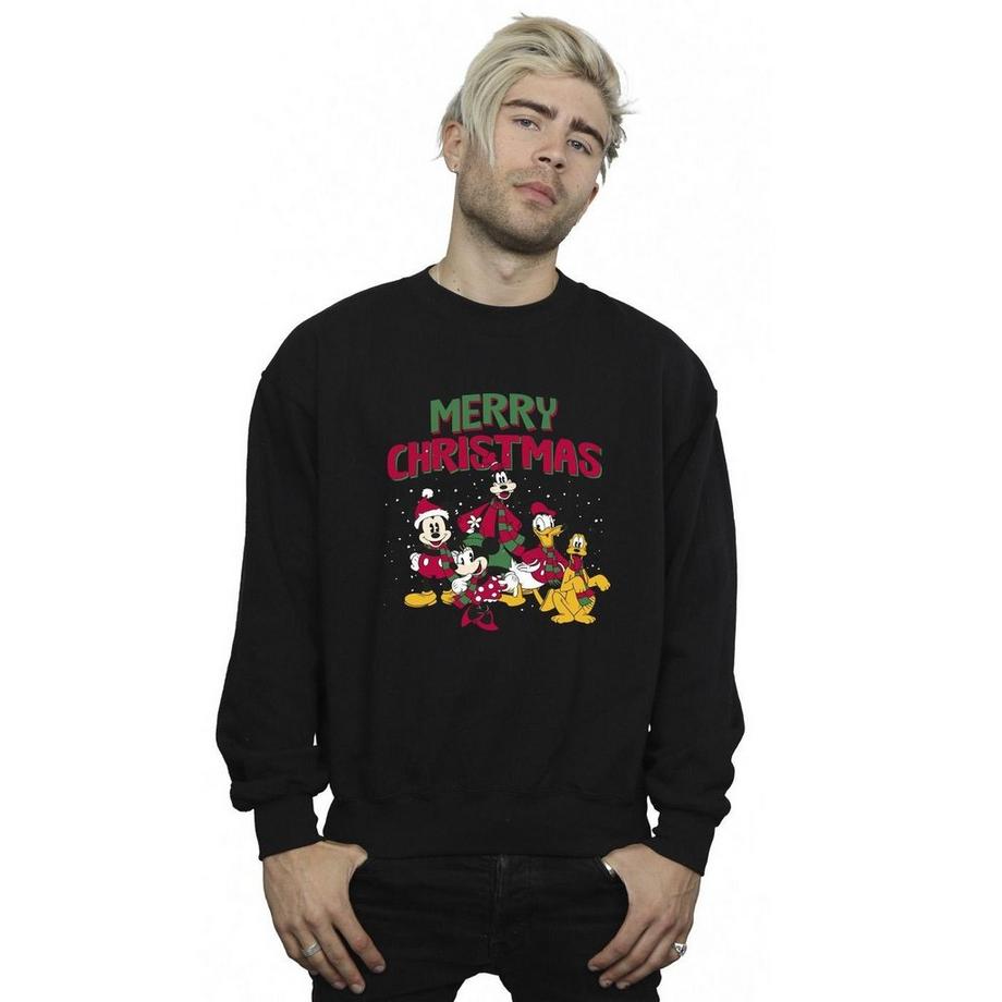 Disney Merrys Christmas Felpa Girocollo  