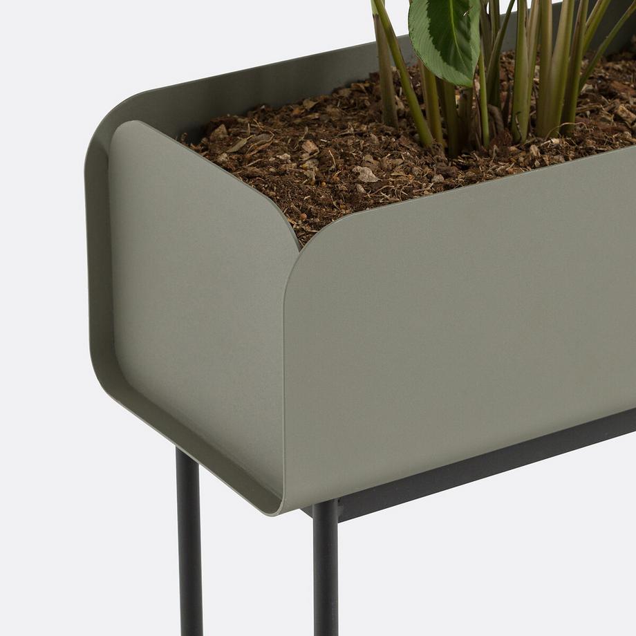 La Redoute Intérieurs Jardinière haute en métal acier  