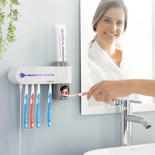 InnovaGoods Porte-brosse à dents avec stérilisation UV  