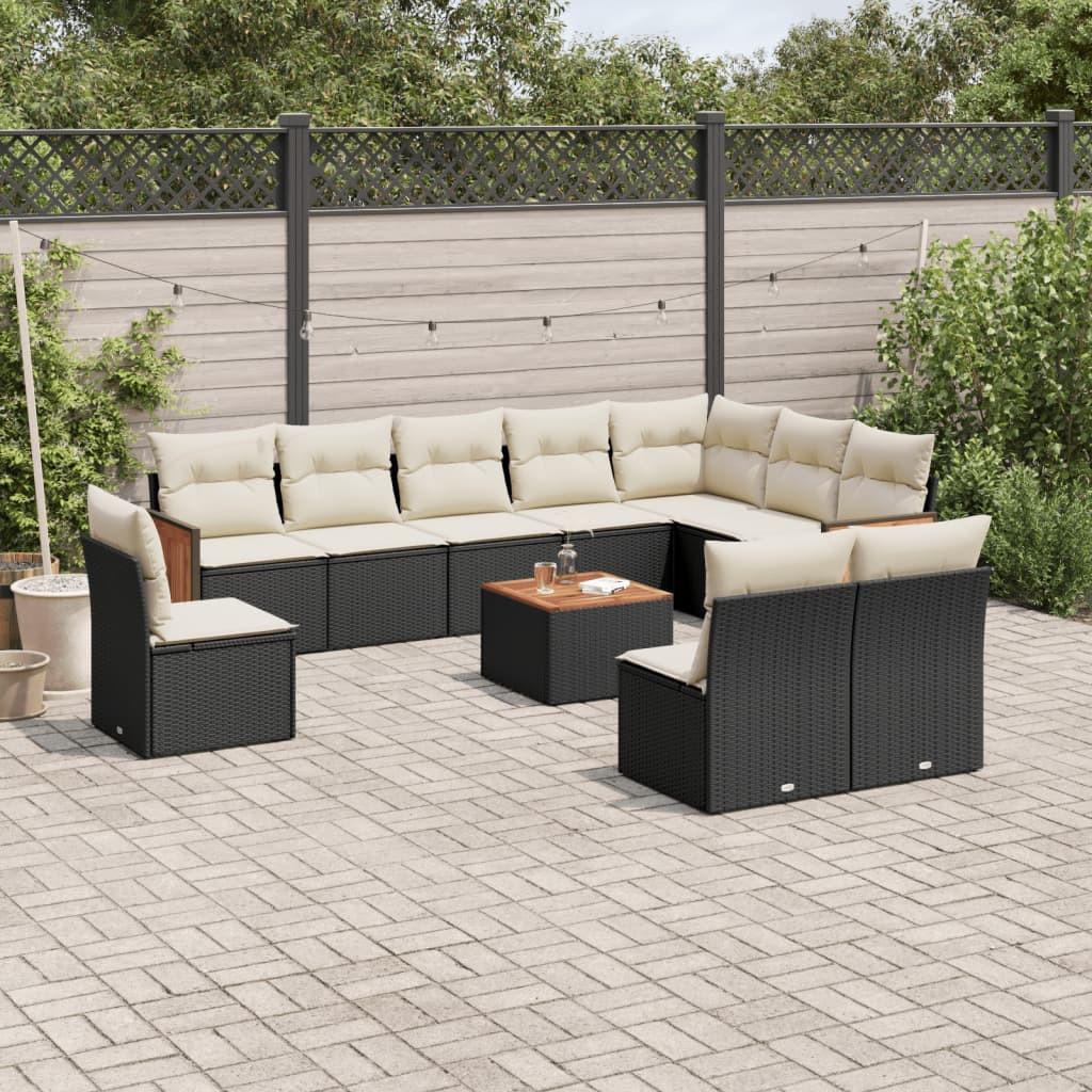 VidaXL set divano da giardino Polirattan  