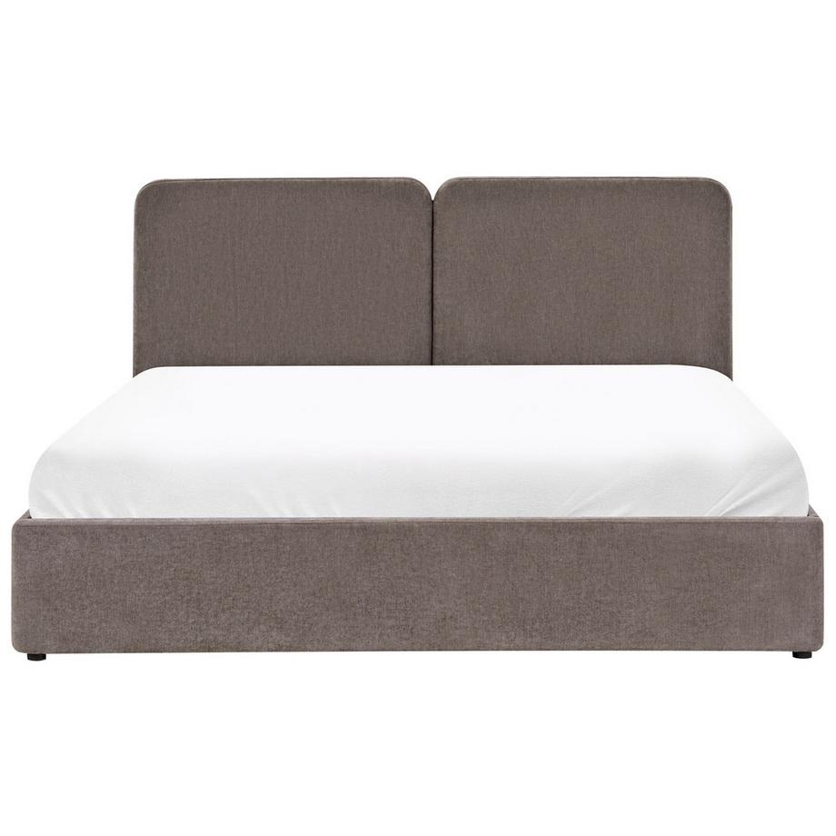 Beliani Letto contenitore en Tessuto Moderno ARBOIS  