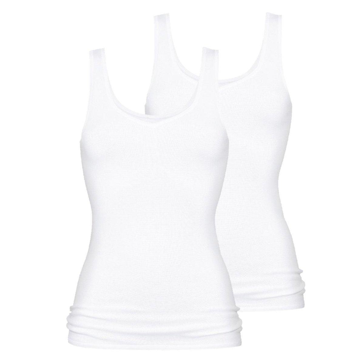 Image of 2er Pack 2000 - Unterhemd Tanktop Damen Weiss XL