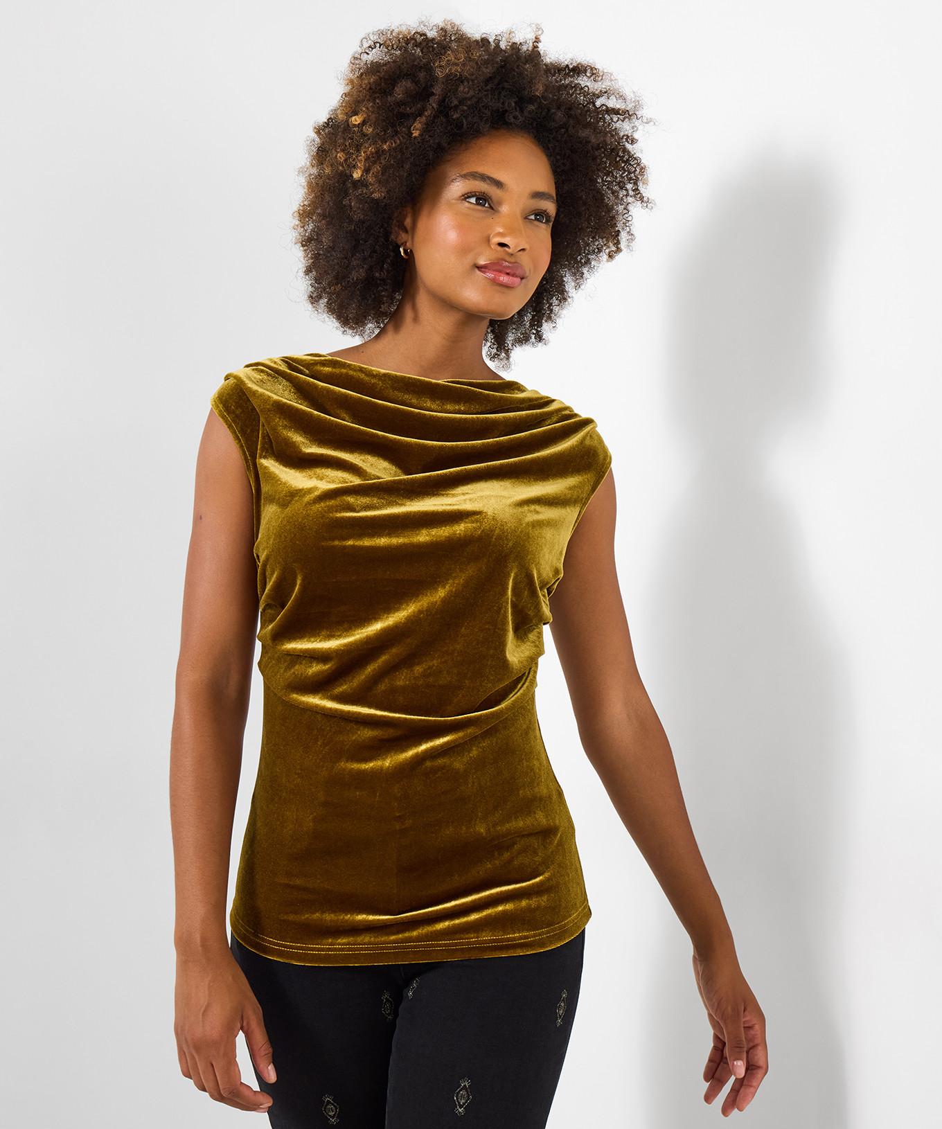 Joe Browns Velours Top Wasserfallausschnitt  