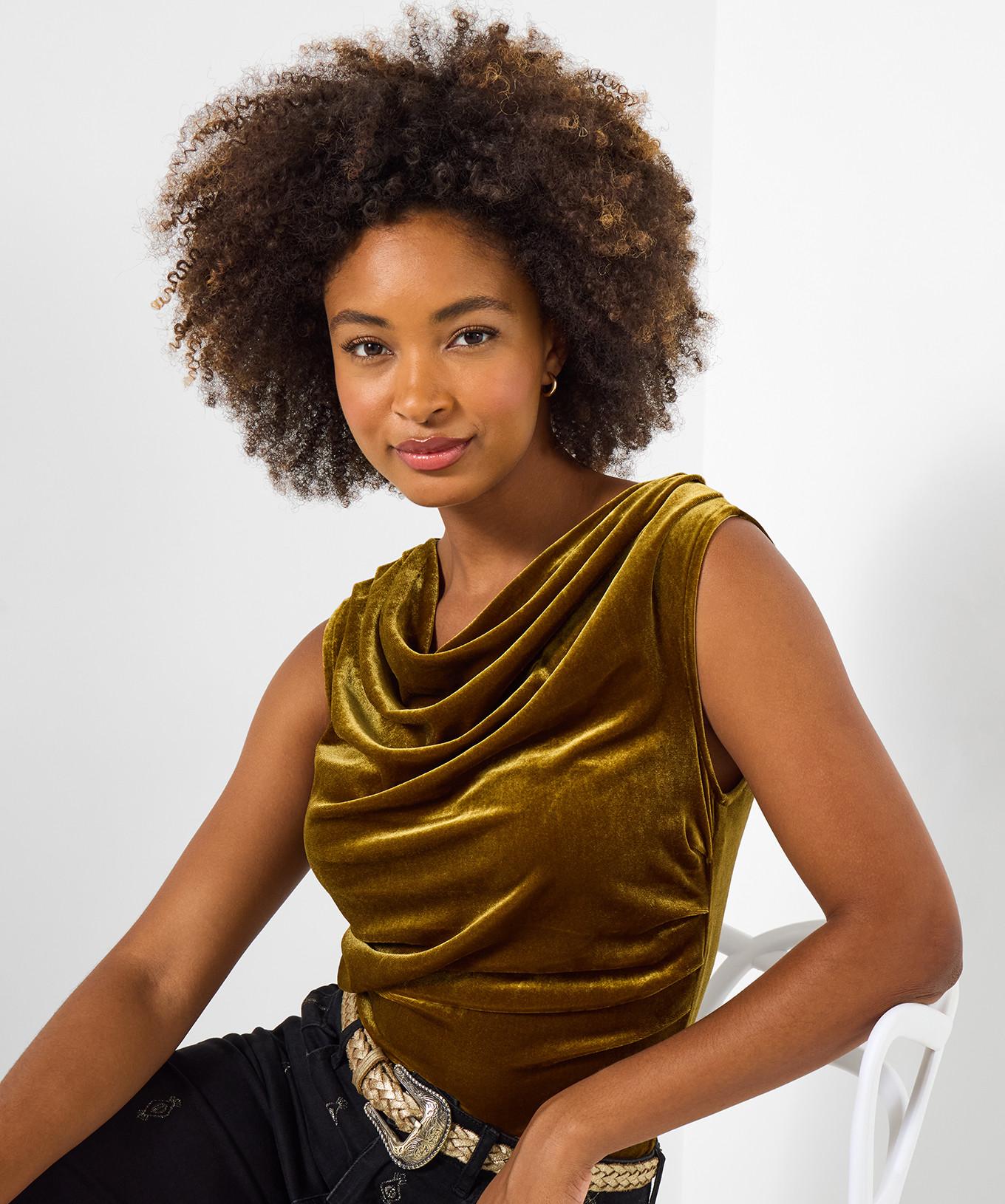 Joe Browns Velours Top Wasserfallausschnitt  