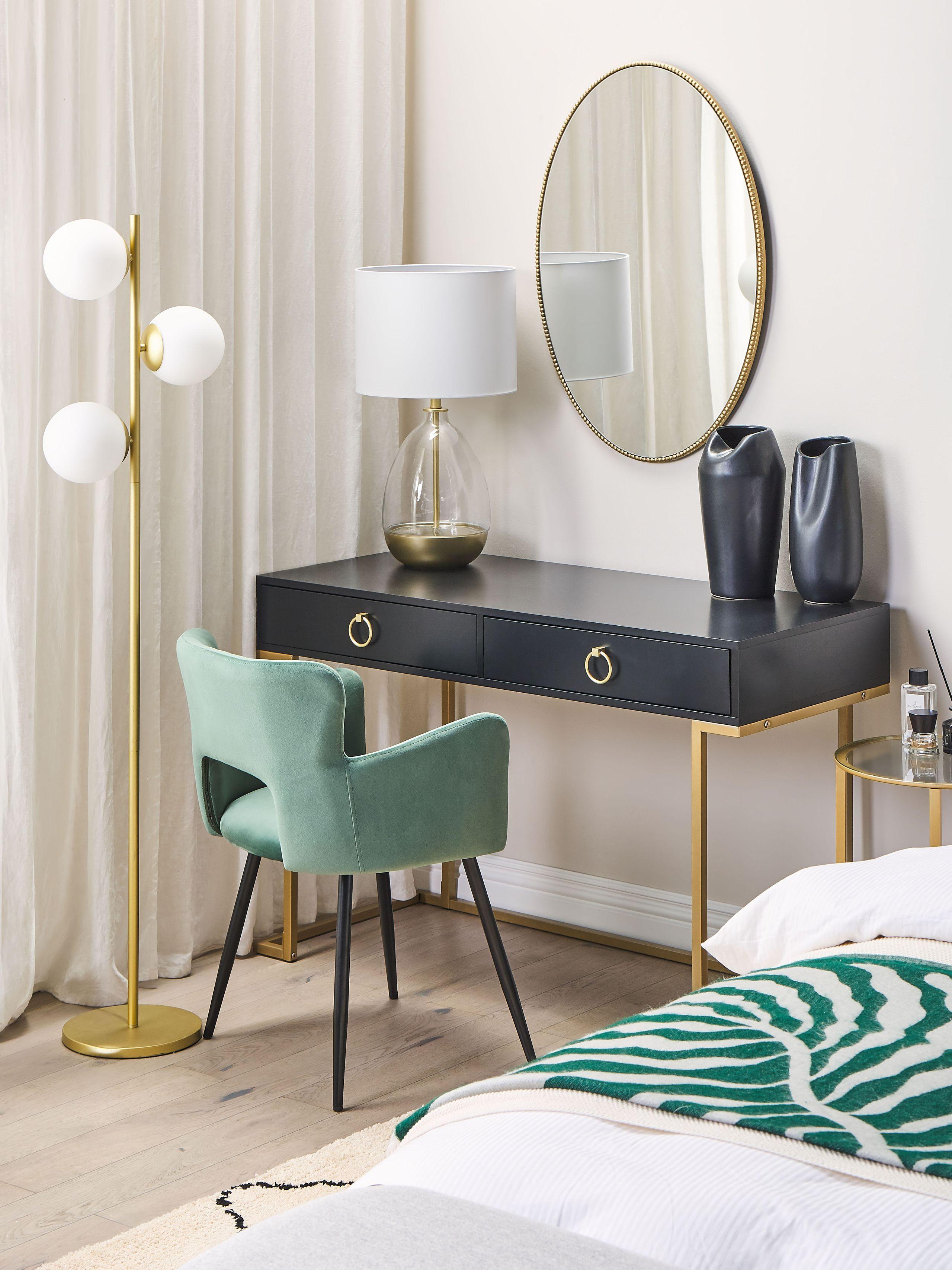 Beliani Konsolentisch aus MDF-Platte Glamourös WESTPORT  