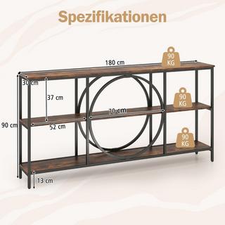 Northix Konsolentisch mit 3 Ebenen  