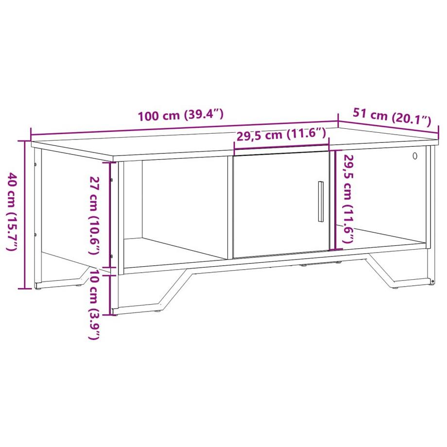 VidaXL Couchtisch holzwerkstoff  