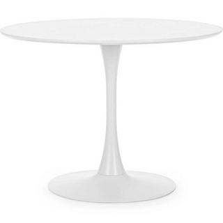 mutoni home Table de salle à manger Bloom blanc rond 100  