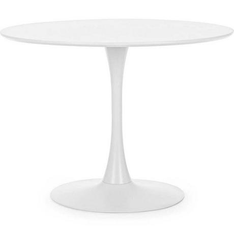 mutoni home Table de salle à manger Bloom blanc rond 100  