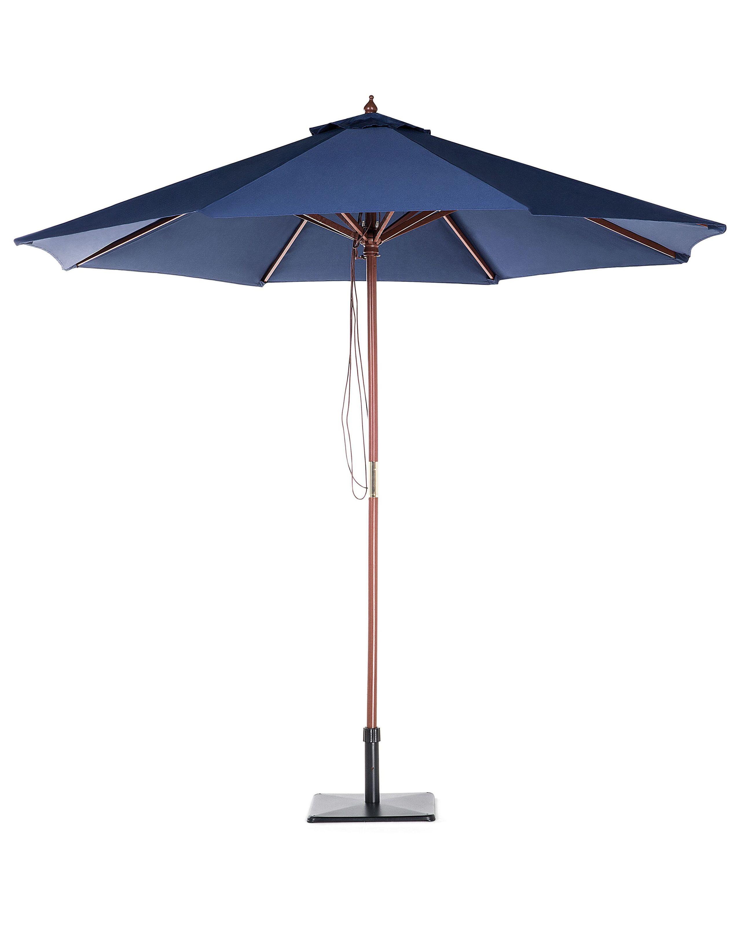 Beliani Parasol de jardin en Tissu TOSCANA  