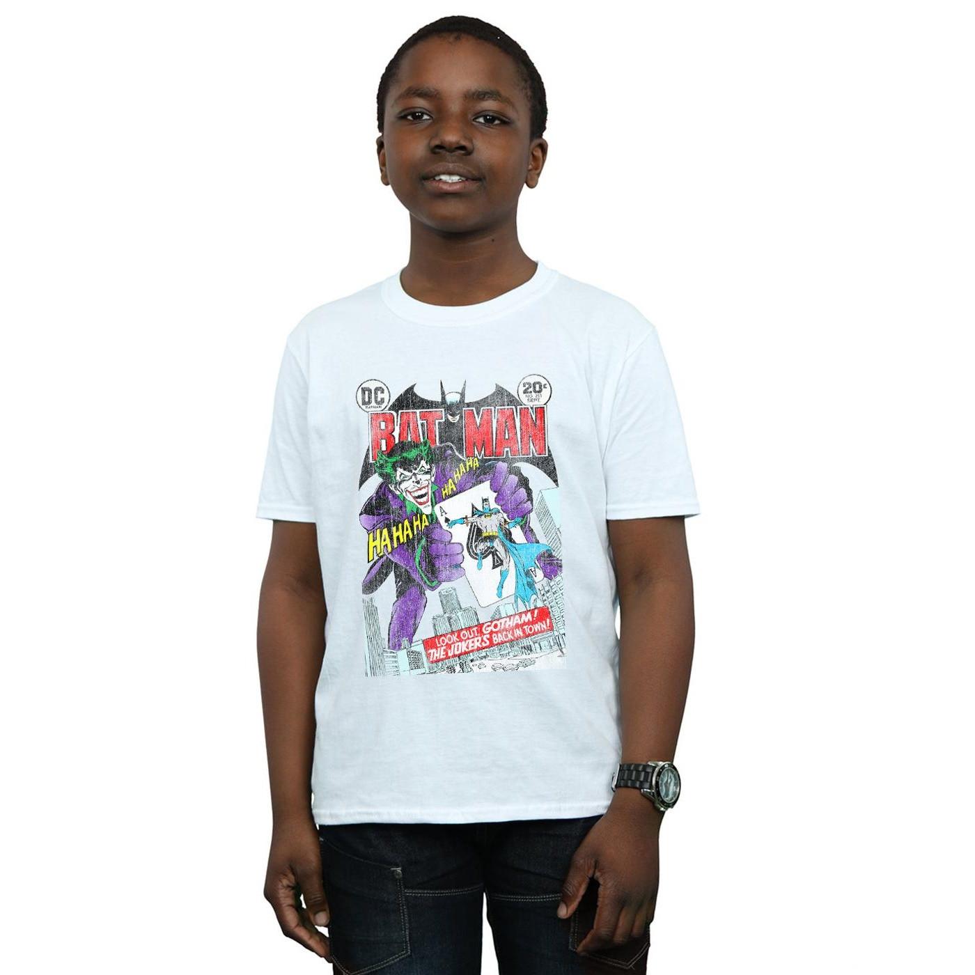 DC COMICS  Batman Joker Playing Card Cover TShirt 