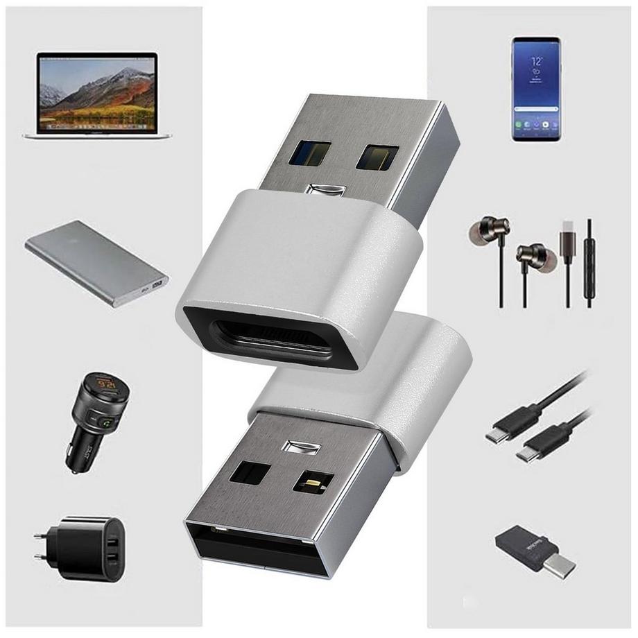 Avizar  Adattatore da USB a USB-C Argento 