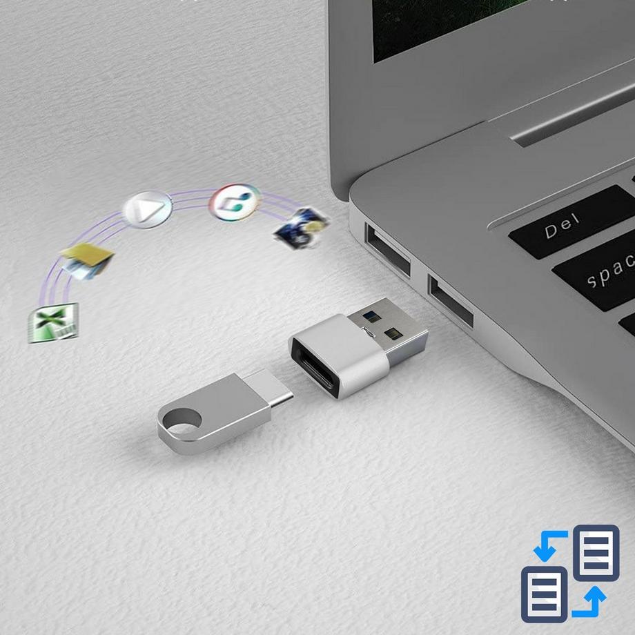 Avizar  Adattatore da USB a USB-C Argento 