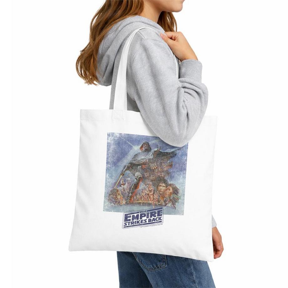 STAR WARS Tote Bag Motif Poster Rétro The Empire Strikes Back Réutilisable  