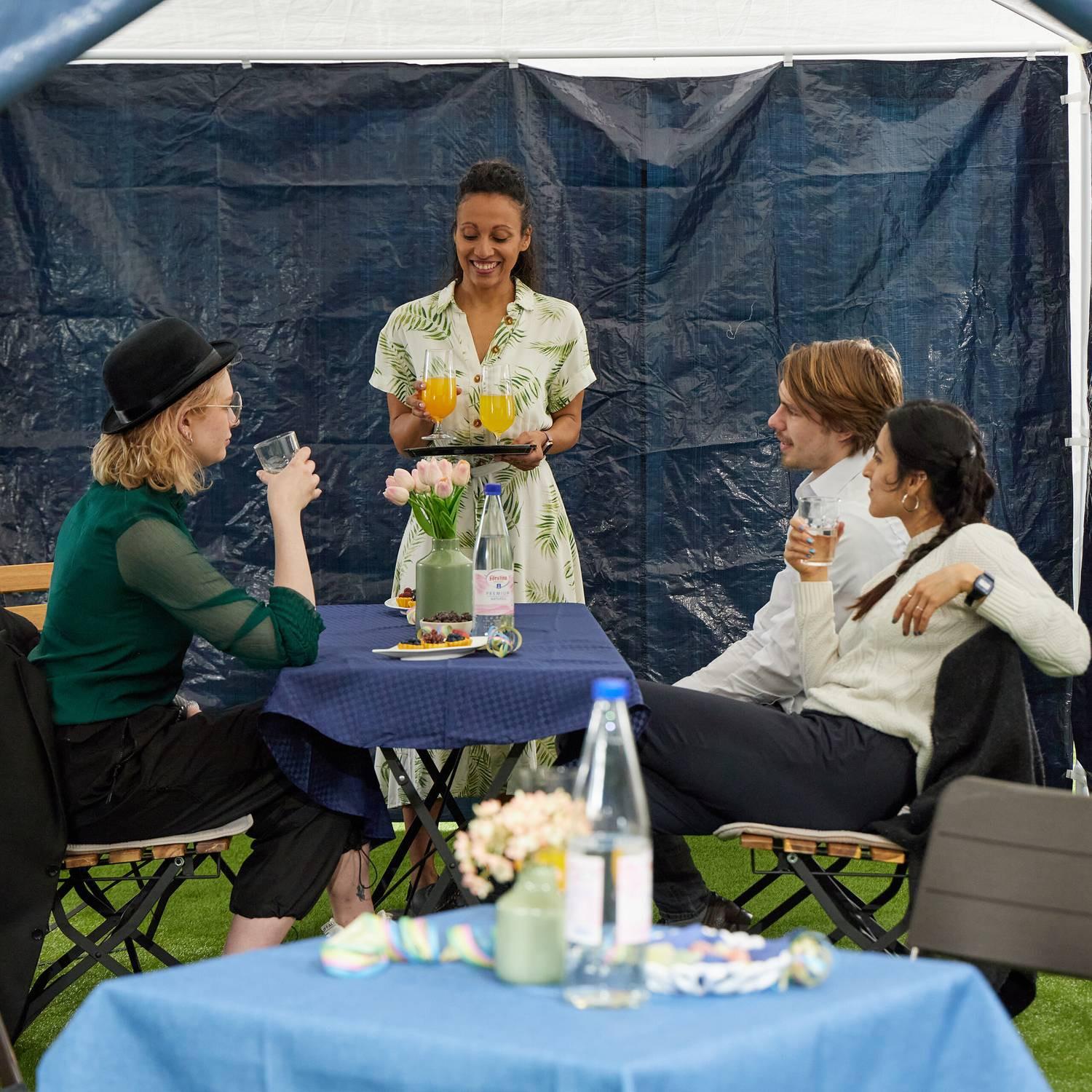 B2X Pannelli laterali Blue Pavilion - set da 6  