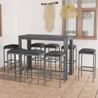 VidaXL Bar-set poly-rattan  