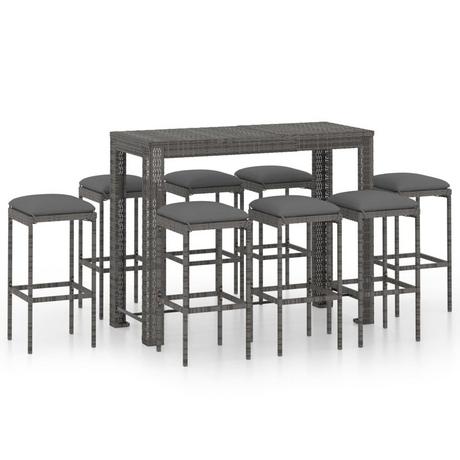 VidaXL Bar-set poly-rattan  