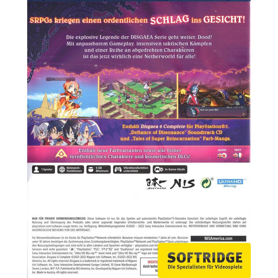 NIS America  Disgaea 6 Complete - Deluxe Edition 