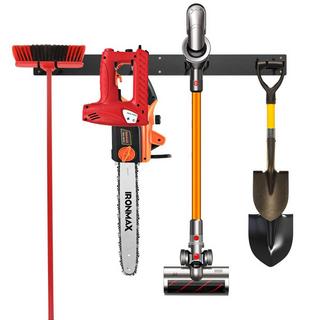 B2X Support mural pour appareils avec 4 crochets doubles Porte-outils de jardin Capacité de charge de 150 kg  