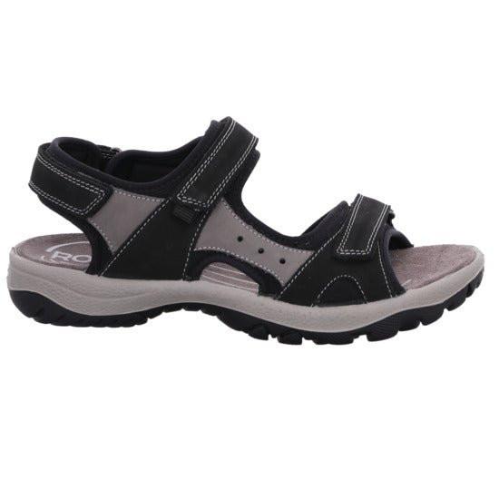Image of Trekkys N27 - Nubuk Sandale Damen Schwarz 39