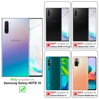 Cadorabo  Hülle für Samsung Galaxy NOTE 10 TPU Silikon mit Ring Liquid 