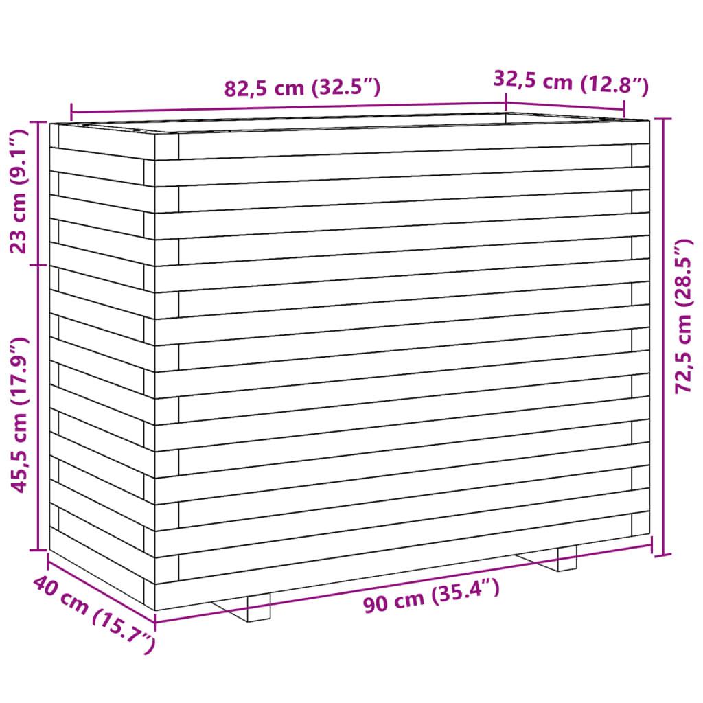 VidaXL Jardinière bois de pin  