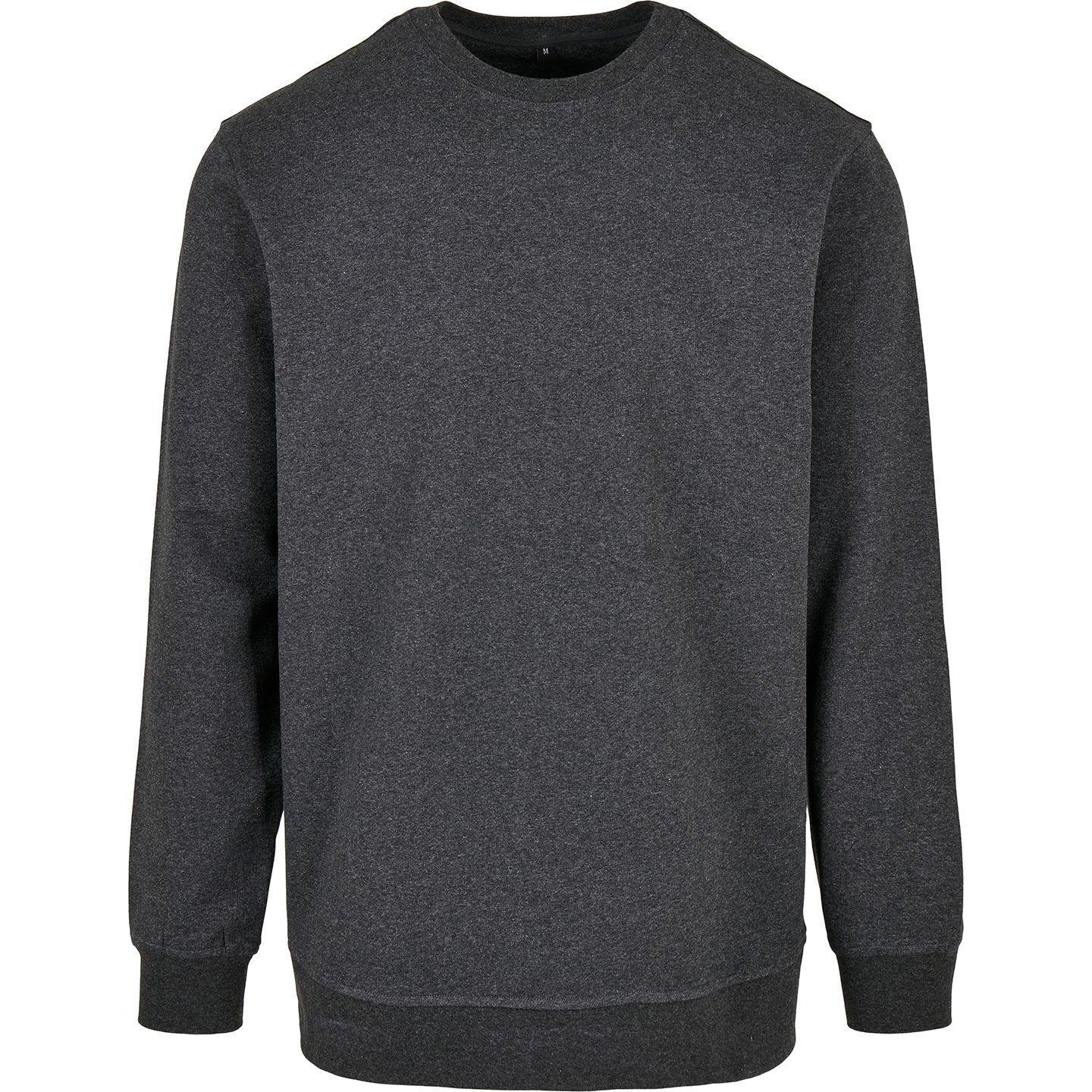 Image of Basic Crew Neck Sweatshirt Herren Charcoal Black XS
