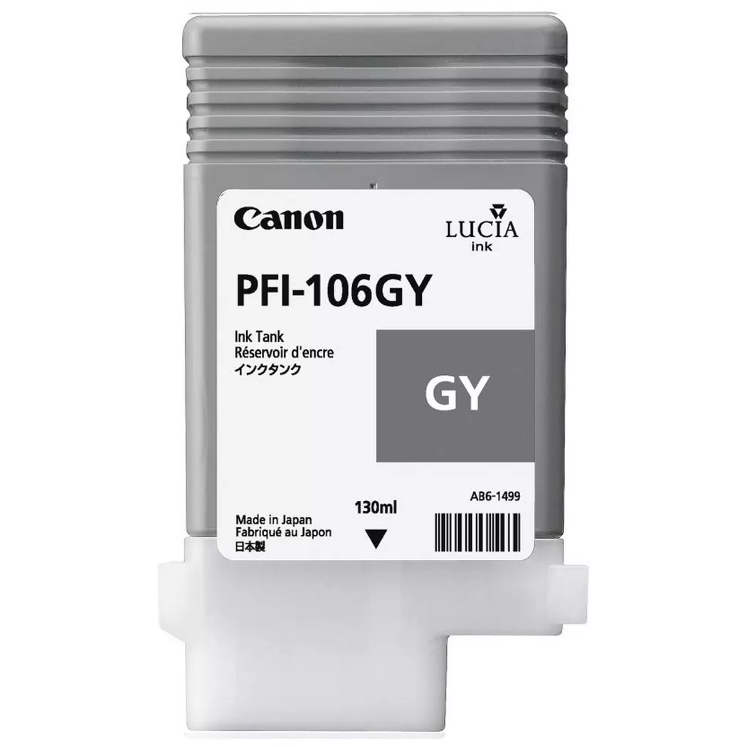 Canon – Tintenpatrone grey PFI106GY iPF 6300/6350 130ml, One Size
