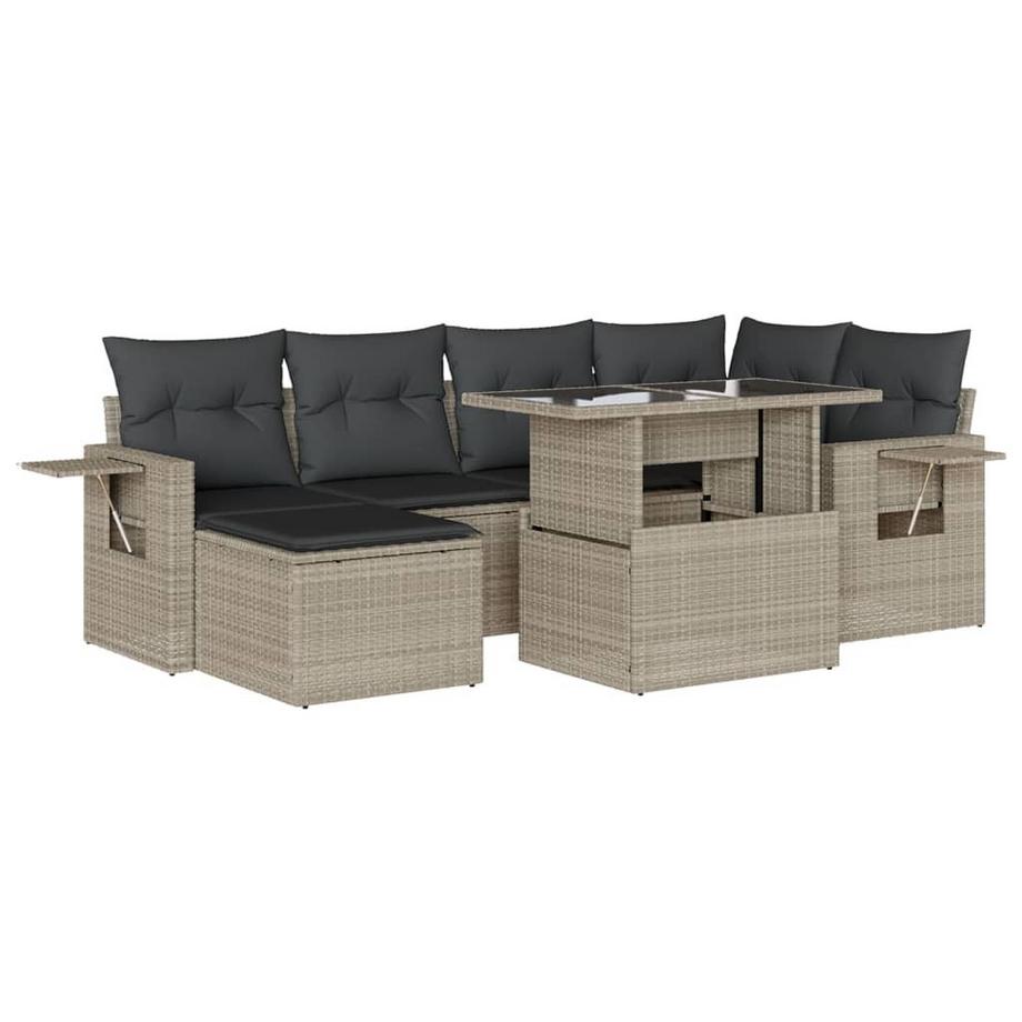 set divano da giardino Polirattan