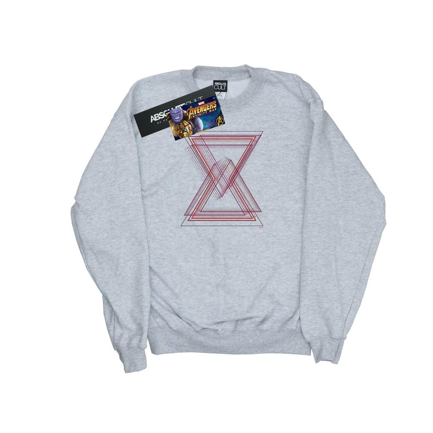 Image of Avengers Infinity War Black Widow Lines Sweatshirt Mädchen Grau 140/146