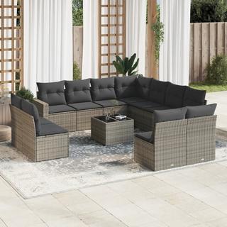 VidaXL set divano da giardino Polirattan  