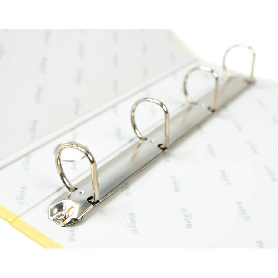 Biella BIELLA Zeigebuch Dinor-Quatro 4cm 126444.20 gelb, 4-Ring A4  