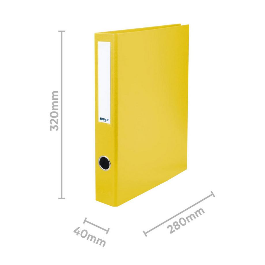Biella BIELLA Zeigebuch Dinor-Quatro 4cm 126444.20 gelb, 4-Ring A4  
