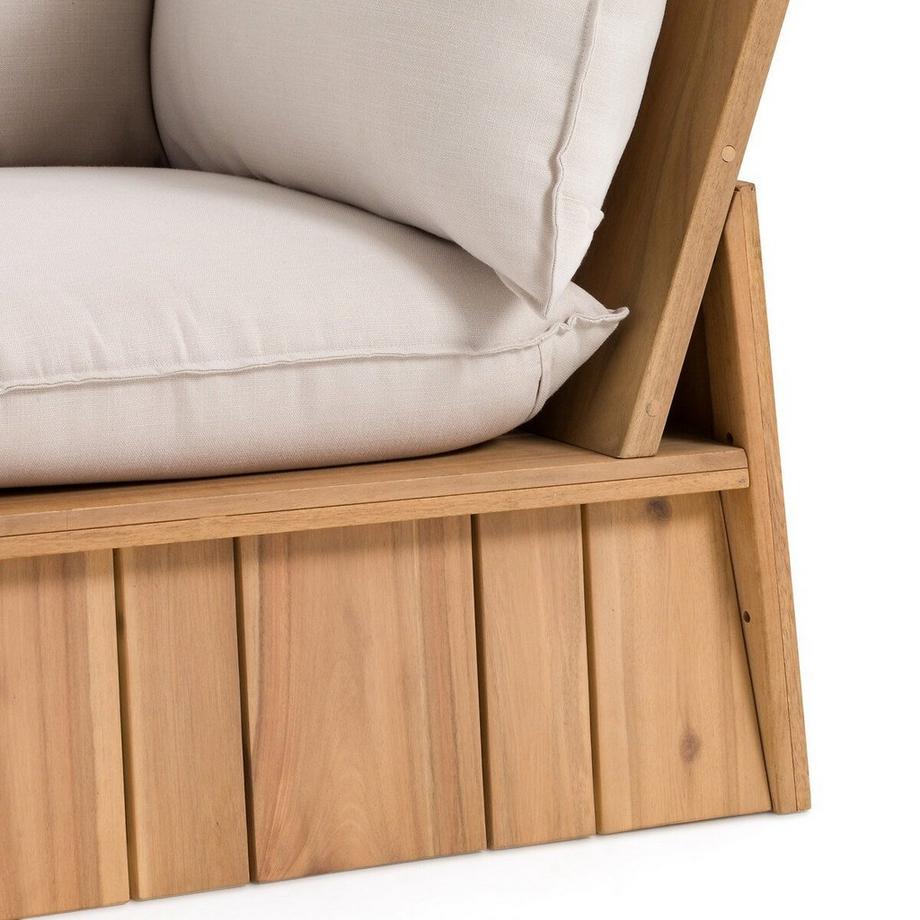 La Redoute Intérieurs Gartenecksessel Brut  