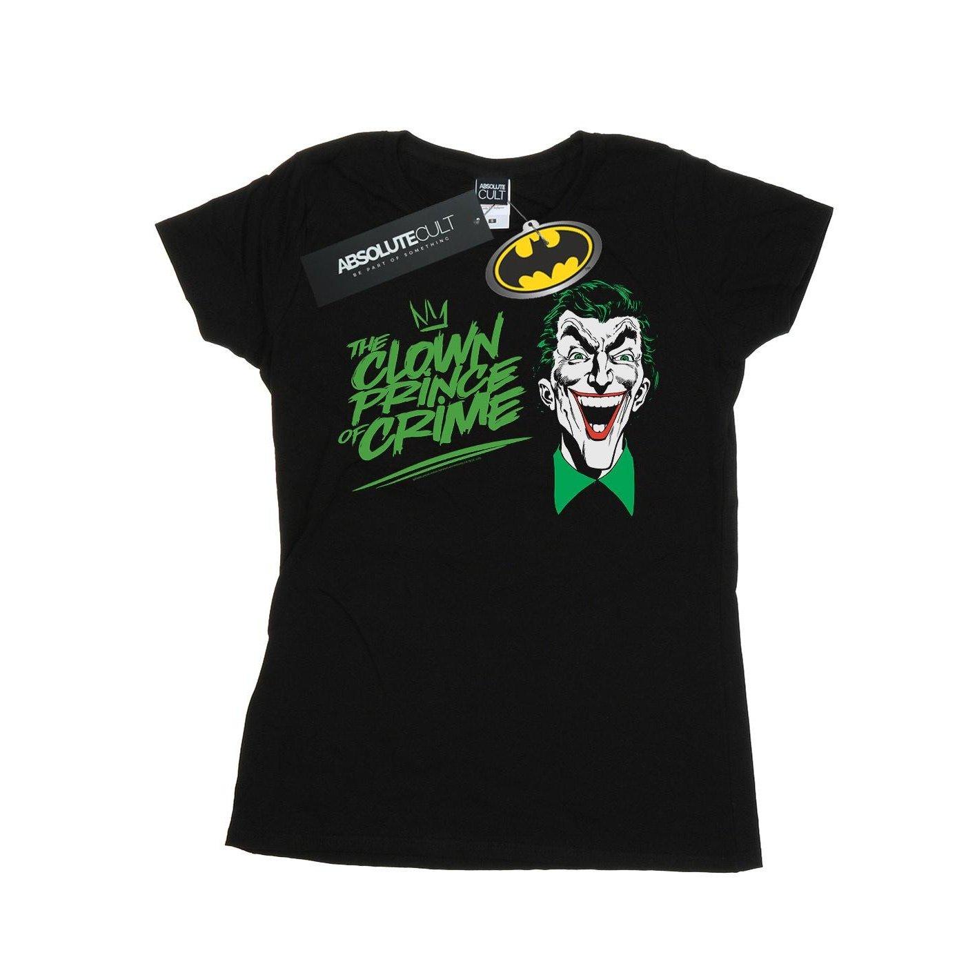 Image of Batman Joker The Clown Prince Of Crime Tshirt Damen Schwarz S
