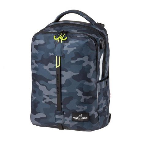 Walker  Elite sac à dos Cartable sac à dos Bleu, Camouflage, Gris Polyester 