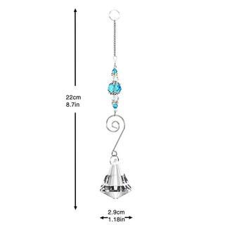 Alopini 7 pièces cristal arc-en-ciel perles de verre chaîne pendentif Fengshui pour fenêtre, jardinус  
