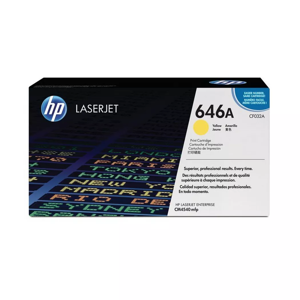 Hewlett-Packard – HP Toner-Modul 646A yellow CF032A Color LJ CM4540 12’500 Seiten, One Size