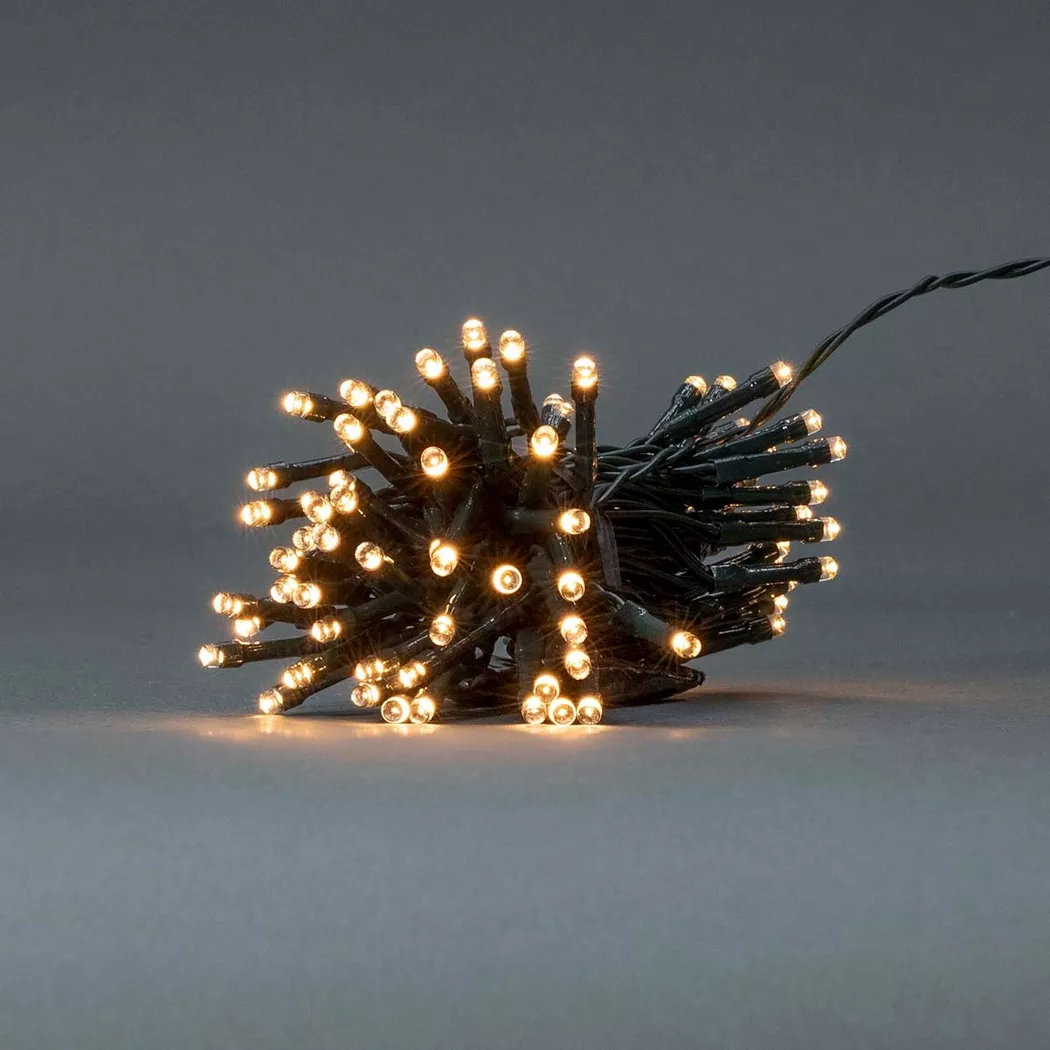 Nedis Christmas Lights | String | 96 LED's | Warm White | 7.20 m | Light effects: 7 | Indoor & Outdoor | Battery Powered