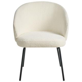 Beliani Lot de 2 chaises de salle à manger en Bouclé Minimaliste LUDDEN  