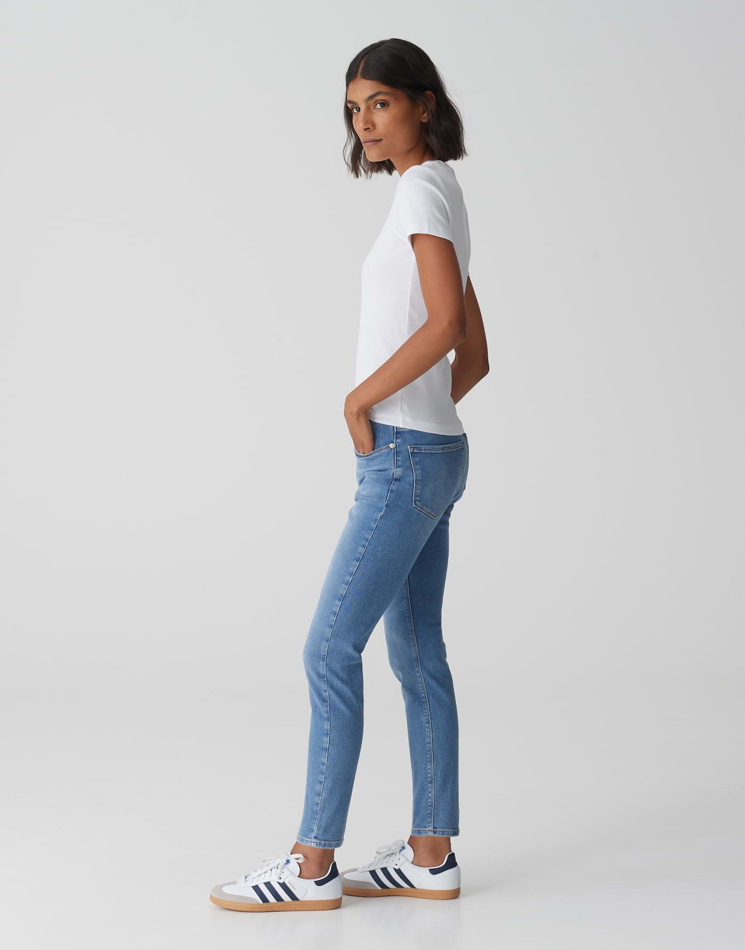 OPUS  Jeans skinny Elma bleu océan 