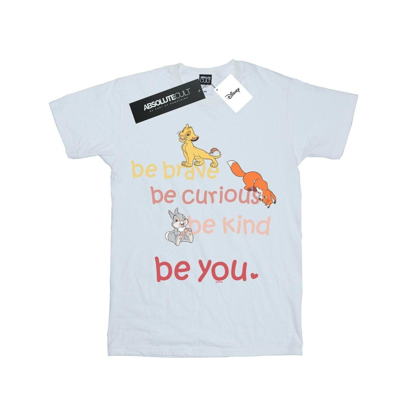 Image of Be Brave Be Curious Tshirt Unisex Weiss 140/146