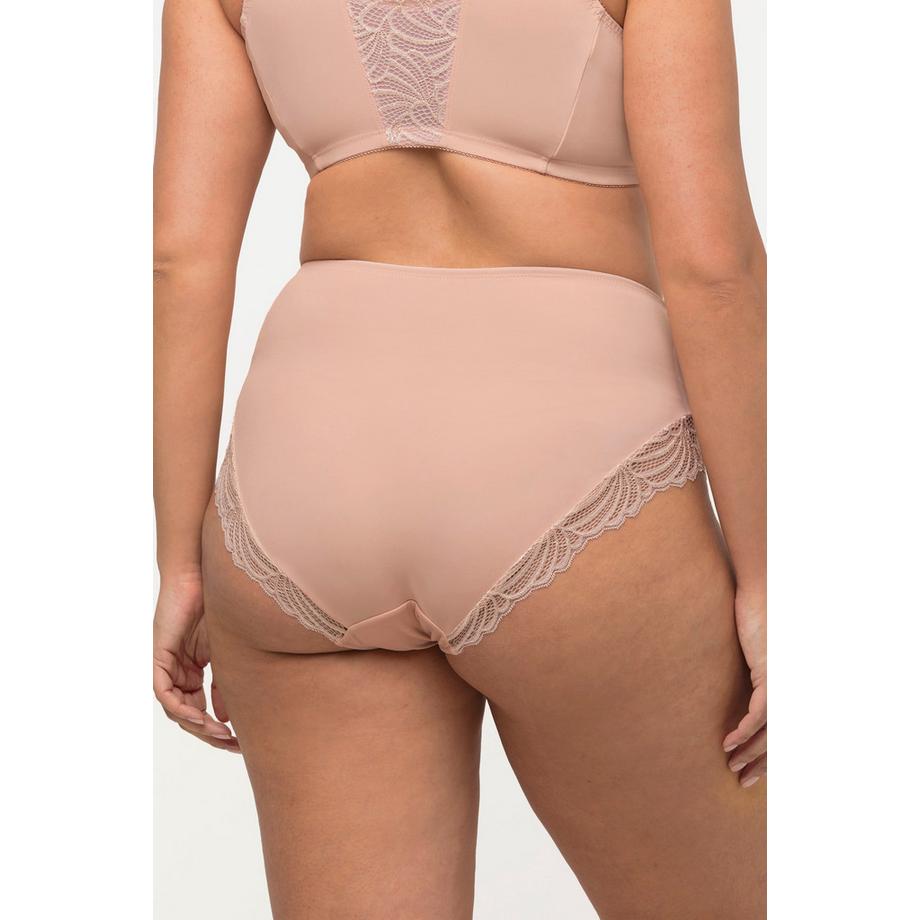 Ulla Popken Midislip seitlich transparente Spitze  