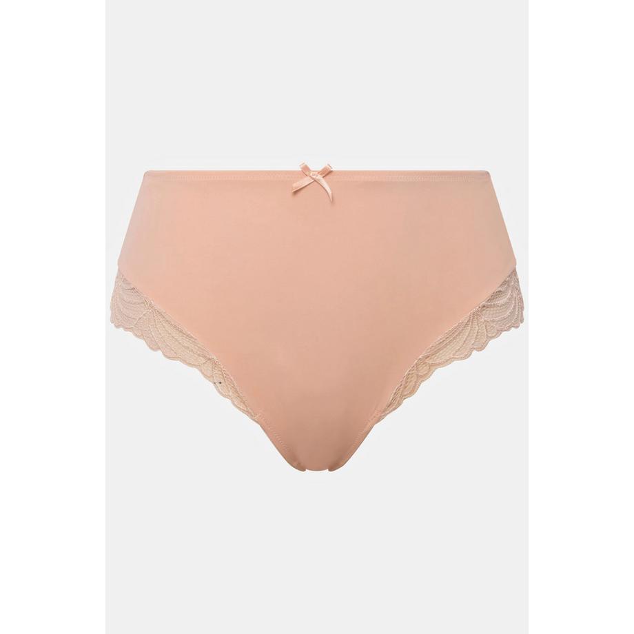 Ulla Popken Midislip seitlich transparente Spitze  